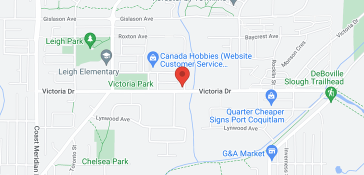 map of 3475 VICTORIA DRIVE